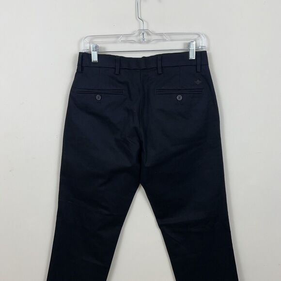 Dockers Mens Khakis Pants W 30 L 30 Black Signature Straight Fit Pockets $66 K - Picture 8 of 16